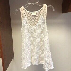 MOVING SALE Anthropologie Deletta Lace Knit Crochet Tank Top XS